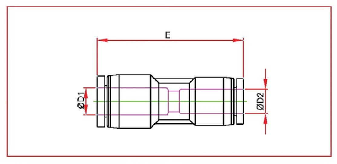 PG reducer Inch System Diagram