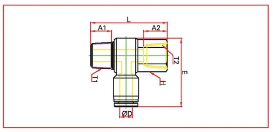 PHF female banjo Diagram