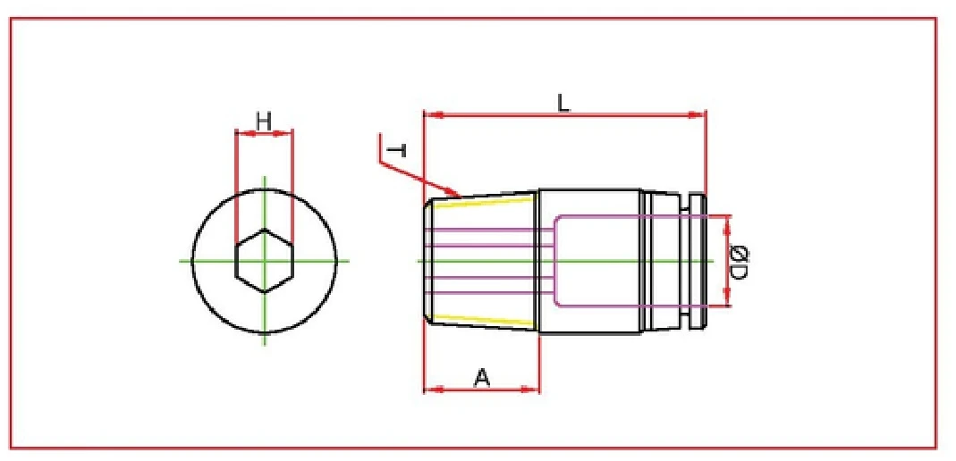 POC Round male straight Diagram